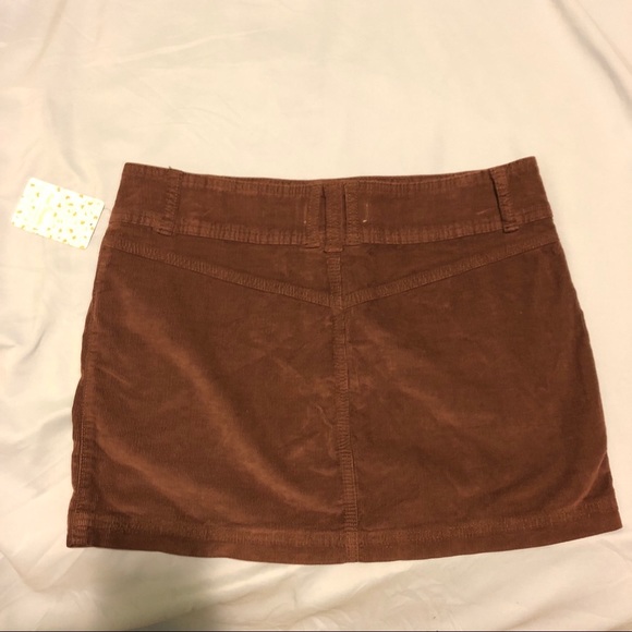 NWT! Free People corduroy Joanie cord brown mini skirt - Picture 9 of 9